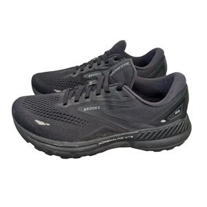 Brooks Women's Adrenaline GTS 23 Lace Up Athletic Running Shoes Black Size 8